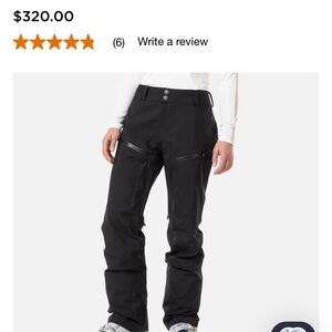 Rossignol womens SKPR 3L AYR black pants for skiing, touring